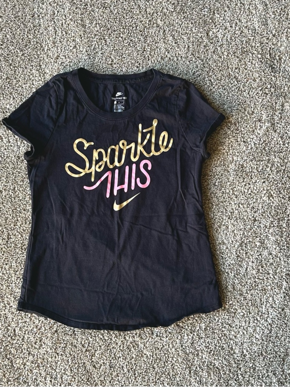 Nike Girl's "Sparkle This" Short Sleeve Tee